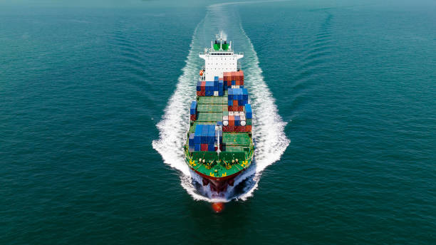 istock container ship full speed in sea, import export global business and industry service, commercial trade logistic and transportation of international , container cargo freight shipping, aerial front view 1759048383