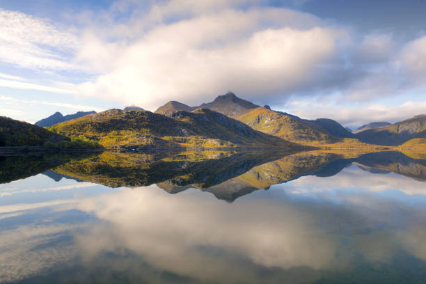istock wonderful mountainous landscape in Norway reflected on the water surface like in a mirror 1759061896