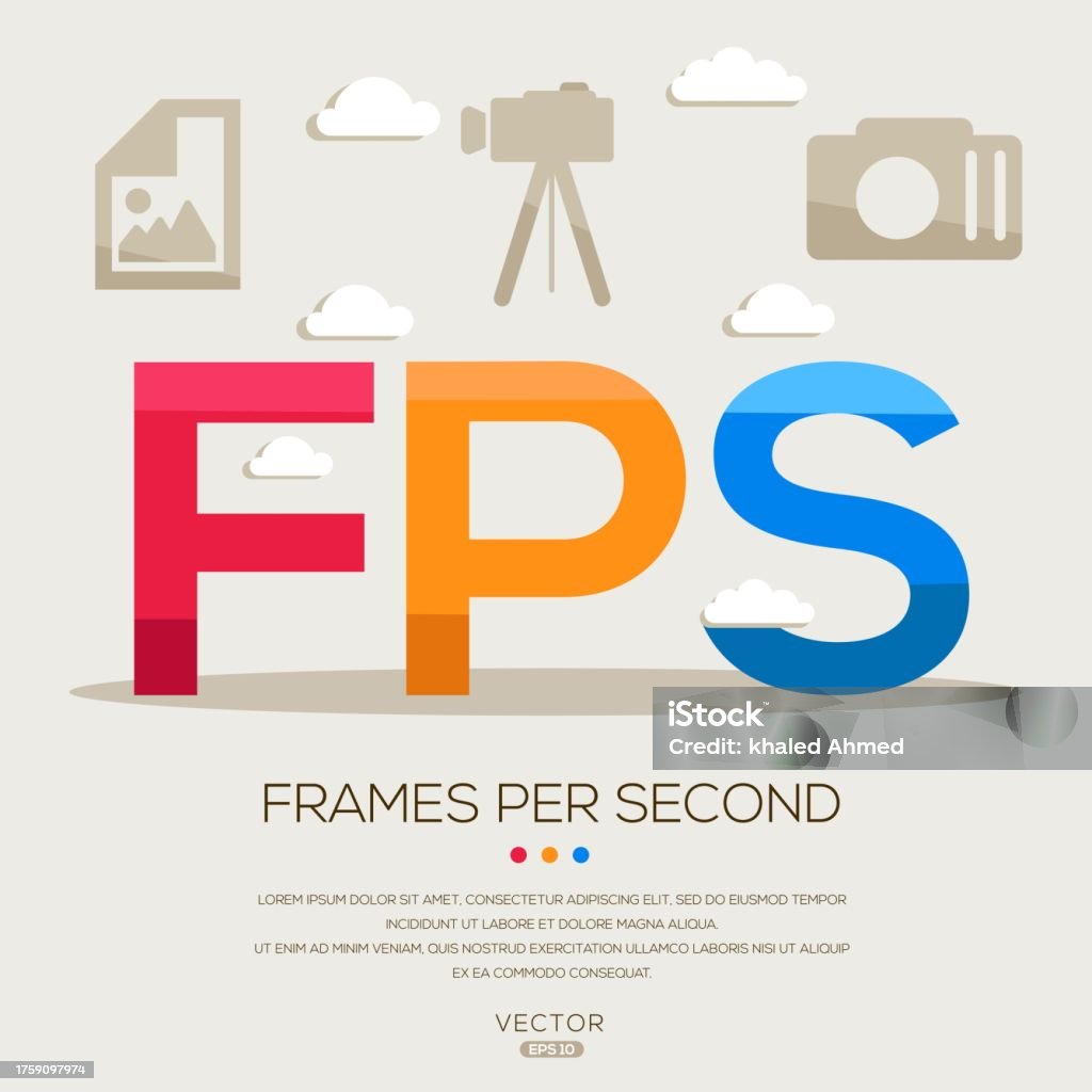 Frames/sec Fps Frames Per Second Stock Illustration - Download Image Now - Arts ...