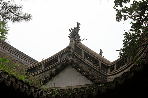 Shanghai, China - May 31, 2018: China classical architecture in Yu Garden, Shanghai, China