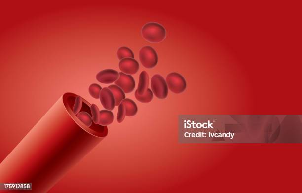 Vaso Sanguigno - Immagini vettoriali stock e altre immagini di Globulo rosso - Globulo rosso, Sfondo bianco, Anemia