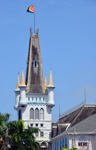 istock Georgetown City Hall - elaborate neo-Gothic tower, Georgetown, Guyana 1759130010