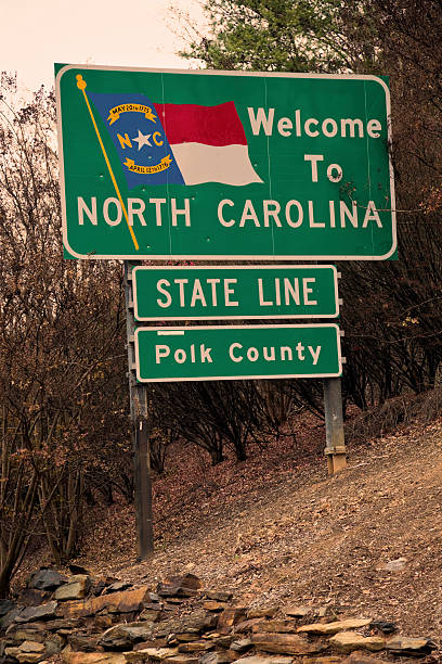 istock Welcome to North Carolina road sign 175913055