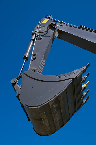 istock Shovel bucket against blue sky 175913409