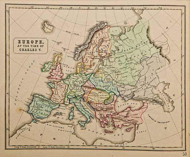 istock Europe. Ancient map of the world . 175913700