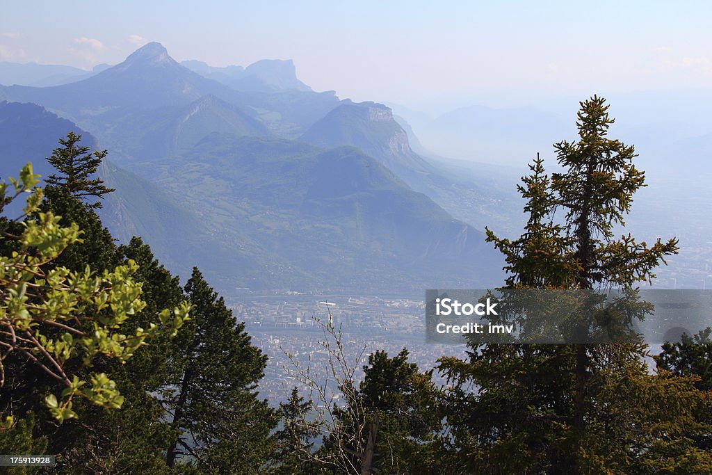 Chartreuse Mountain Range from Moucherotte. Chartreuse Mountain Range from Moucherotte Mountain ...  Cityscape Stock Photo