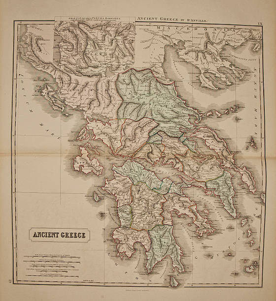 istock Greece. Ancient map of the world 175914651