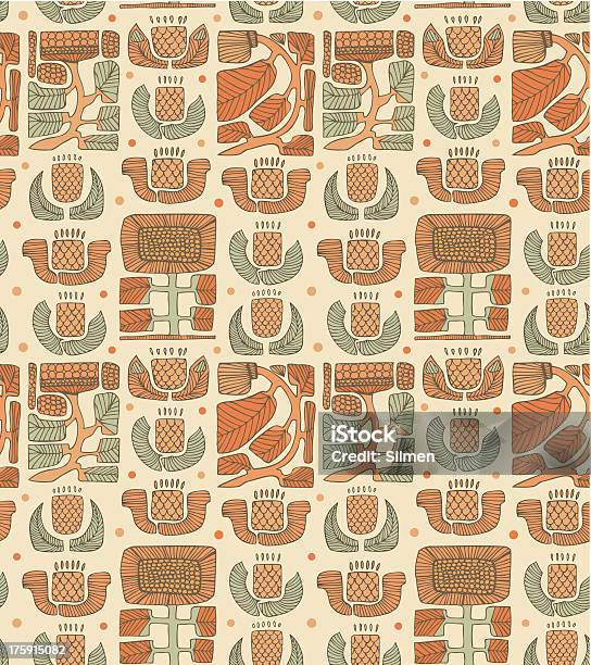 Ethnic Abstract Pattern Stock Illustration - Download Image Now - Abstract, American Culture, Ancient
