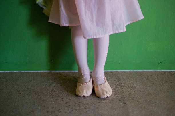 istock The feet of a girl learning classical ballet. 1759174727