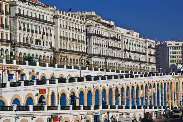 Algeria, Algeria - 01 Nov 2014: The seafront, Boulevard Ernesto Che Guevara in Algeria city