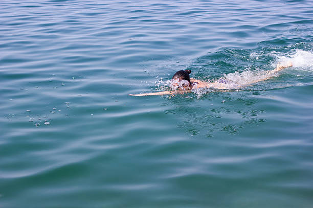 istock Female front crawl freestyle swimmer 175917743