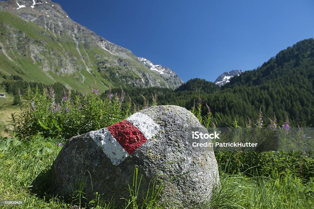 Marqueur Salecina Stone - Photo de Canton de Graubünden libre de droits