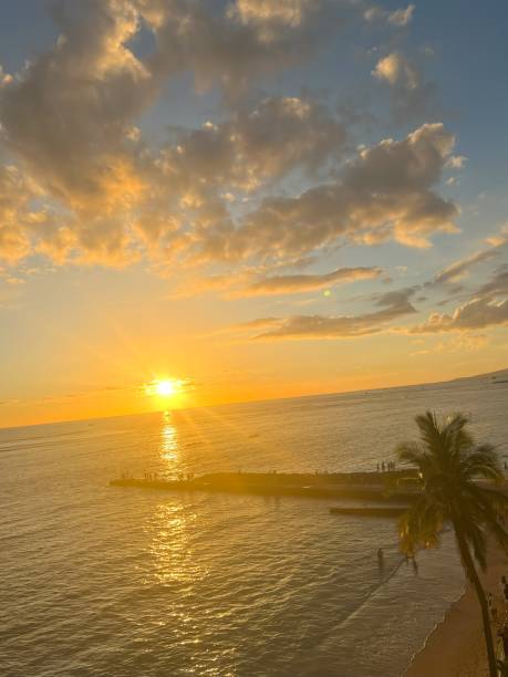 istock Hawaii Sunset from Waikiki beach 1759210674