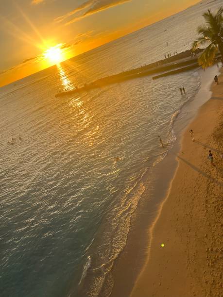 Hawaii Sunset from Waikiki beach