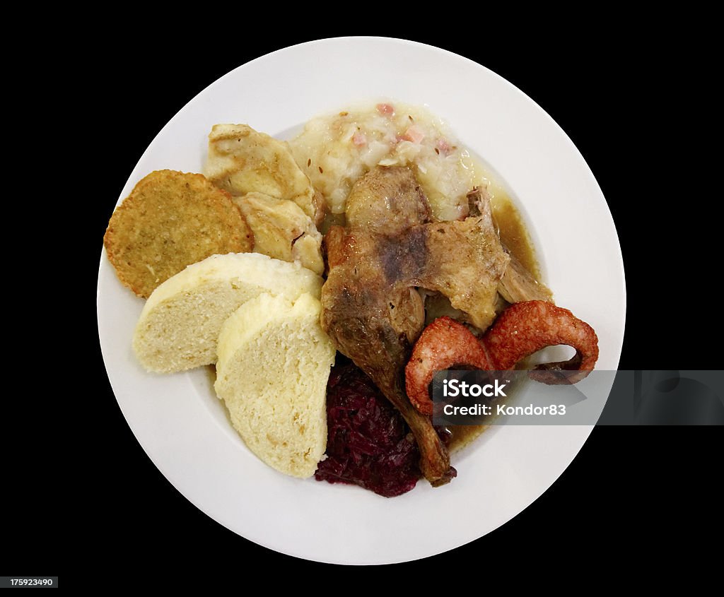 Assortimento di carni, Turchia e Crauti - Foto stock royalty-free di Bianco