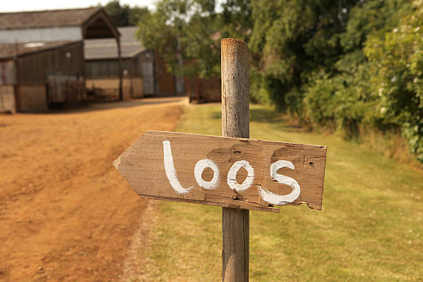 istock Sign at a wedding for the loos. 175926139