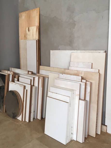 istock Wooden planks in the carpentry workshop 1759267780