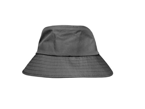 istock Black bucket hat isolated on white background 1759284964
