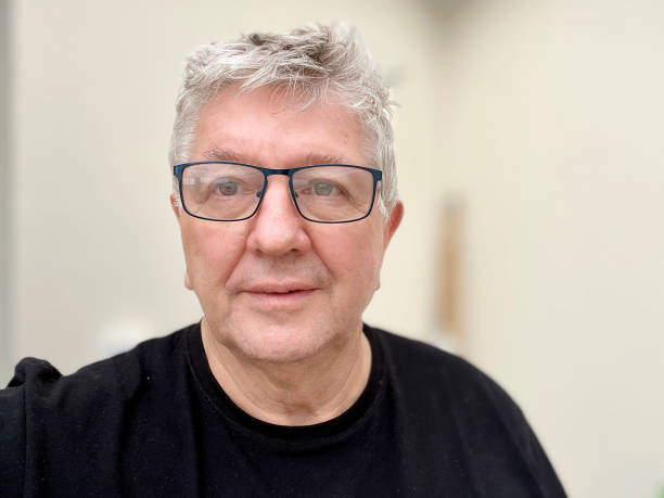 istock Senior Caucasian man selfie indoors 1759290858
