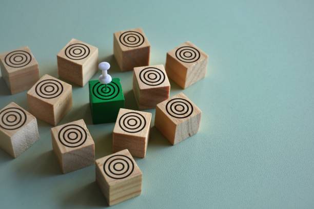 istock Pushpin hits one of the targets. 1759311268