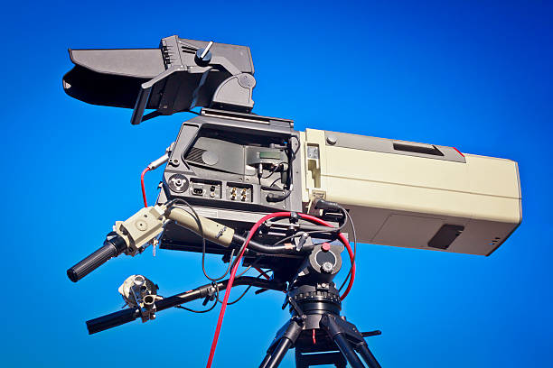 istock Professional digital tv video camera 175933860