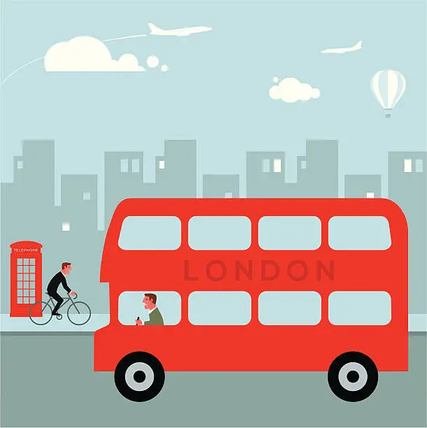 Vector illustration of London bus