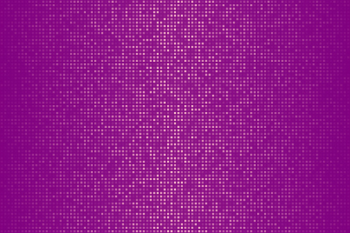 Modern and trendy background. Halftone design with a lot of small square dots and beautiful color gradient. This illustration can be used for your design, with space for your text (colors used: Pink, Purple). Vector Illustration (EPS file, well layered and grouped), wide format (3:2). Easy to edit, manipulate, resize or colorize. Vector and Jpeg file of different sizes.