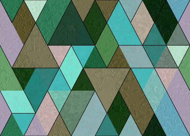 Vector illustration of seamless  abstract  rhombus   grunge  pattern