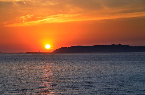 Zachód słońca w Folegandros – zdjęcie