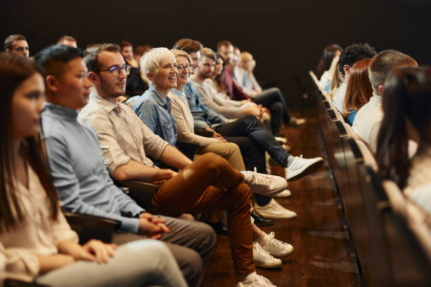 istock Happy people attending an education event at convention center. 1759443665