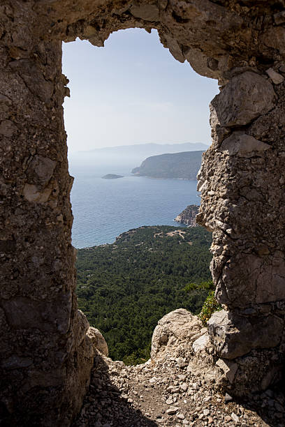 istock monolithos castle ancient ruins in Rhodes, Greece 175945670