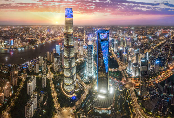 istock Shanghai Skyline at Sunset 1759467880