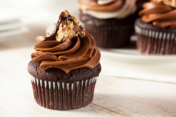 istock Homemade Chocolate Cupcake with frosting 175946884