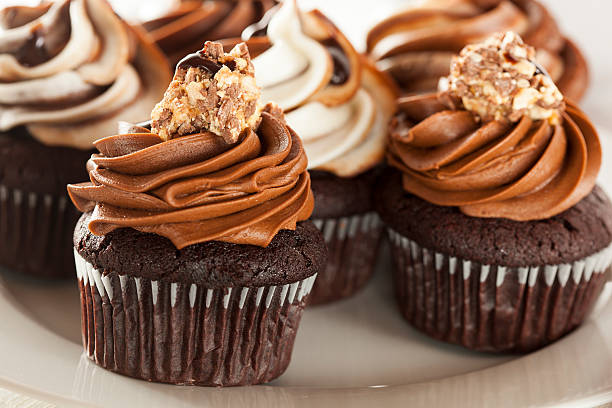 istock Homemade Chocolate Cupcake with frosting 175946887