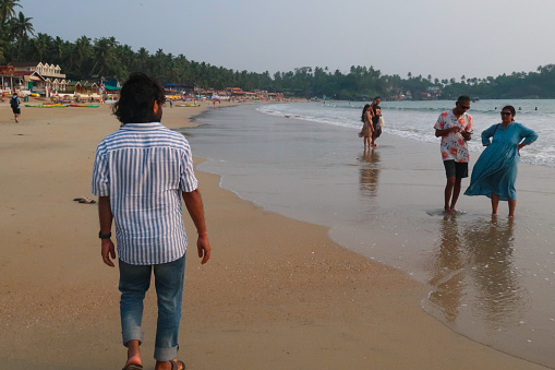 Sinquerim beach in Goa - India