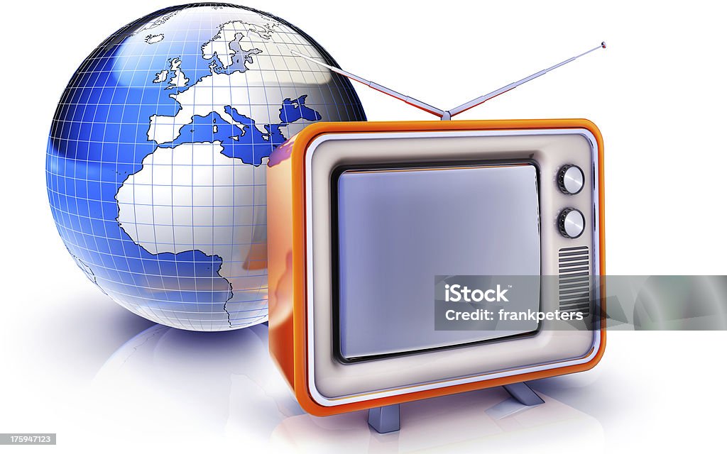 retro televisor - Foto de stock de Acontecimientos en las noticias libre de derechos