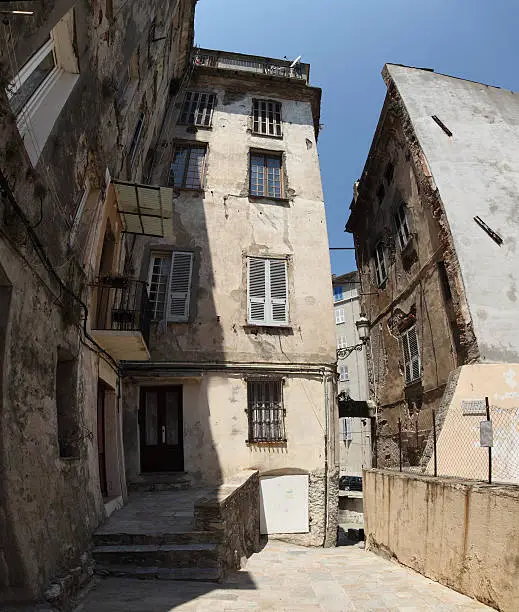 old house in the center of Bastia, Corsica