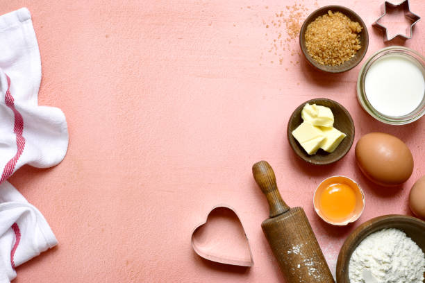 istock Food background with ingredients for baking. Top view with copy space. 1759475023
