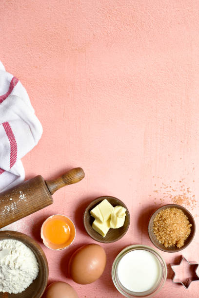 istock Food background with ingredients for baking. Top view with copy space. 1759476837