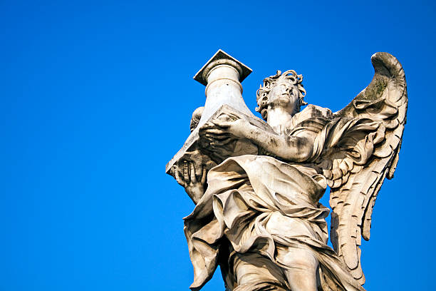 istock Angel with Column in Ponte Sant Angelo, Rome, Italy 175949517