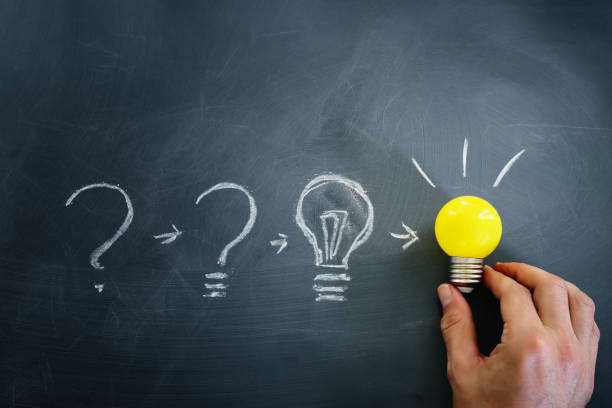 istock Education concept image. Creative idea and innovation. light bulb metaphor over blackboard background 1759505816