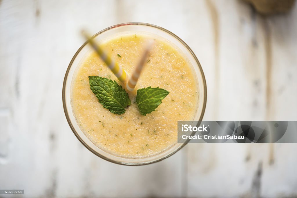Melon And Ginger Smoothie Backgrounds Stock Photo