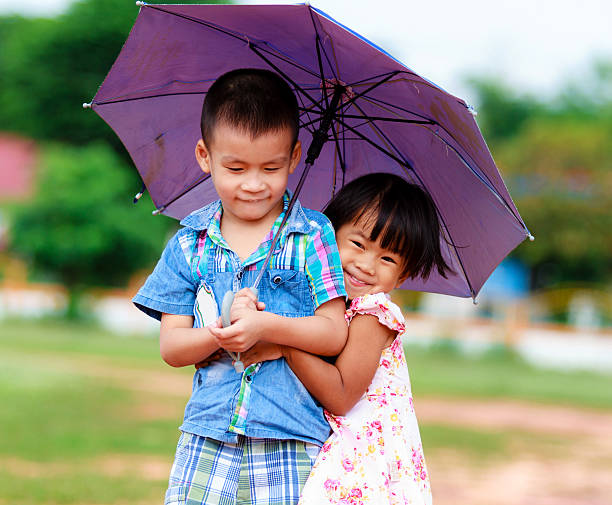 istock Smiling boy and a little girl 175957194
