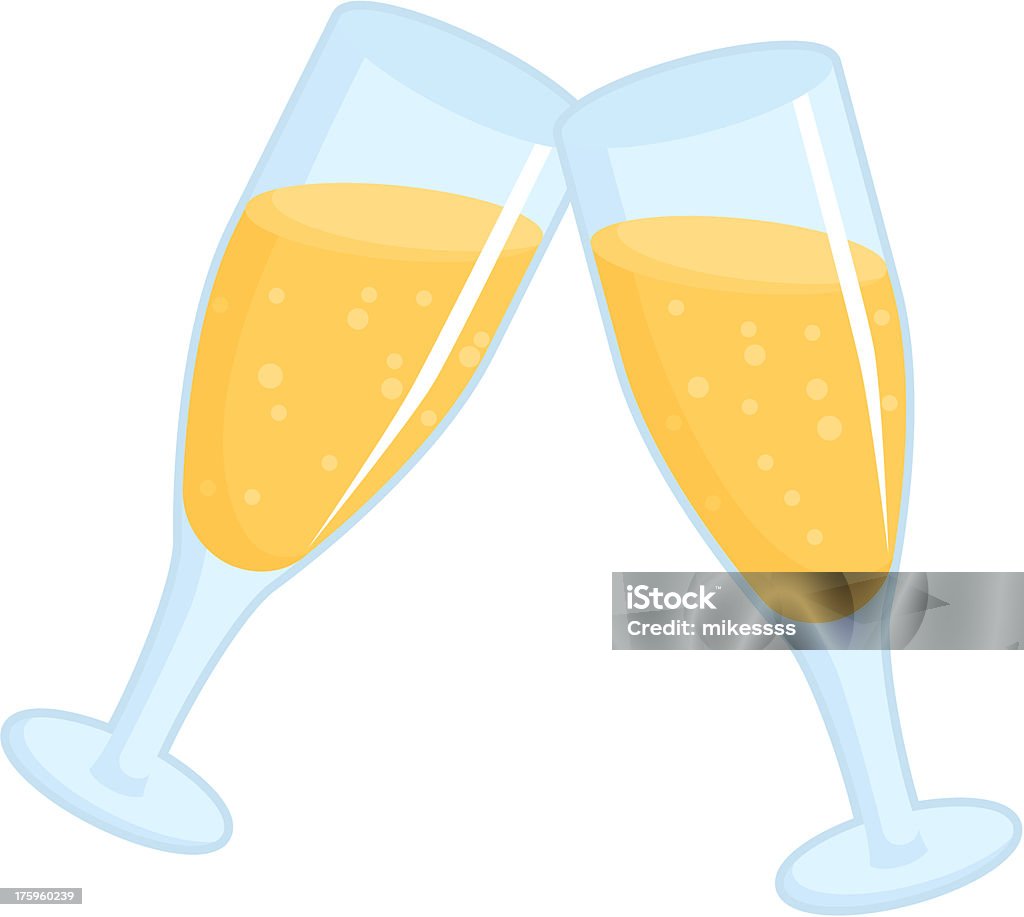 Kubki na napoje tosty - Grafika wektorowa royalty-free (Alkohol - napój)