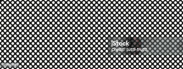 Ðircle Black Mesh Pattern Seamless Background Vector Texture Stock  Illustration - Download Image Now - iStock