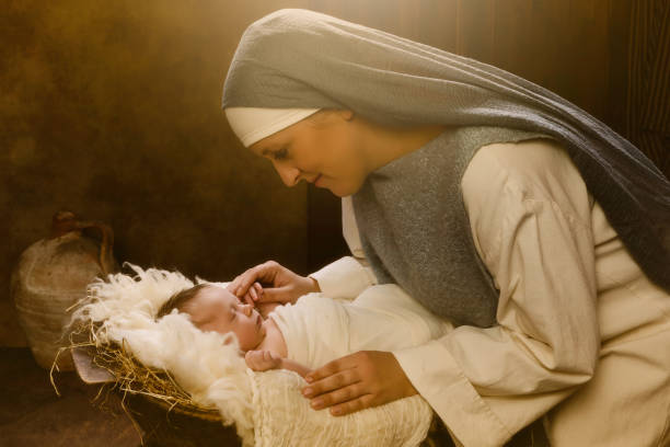 istock Mary  live nativity scene 1759710493