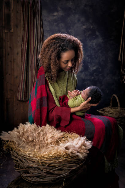African Christmas manger