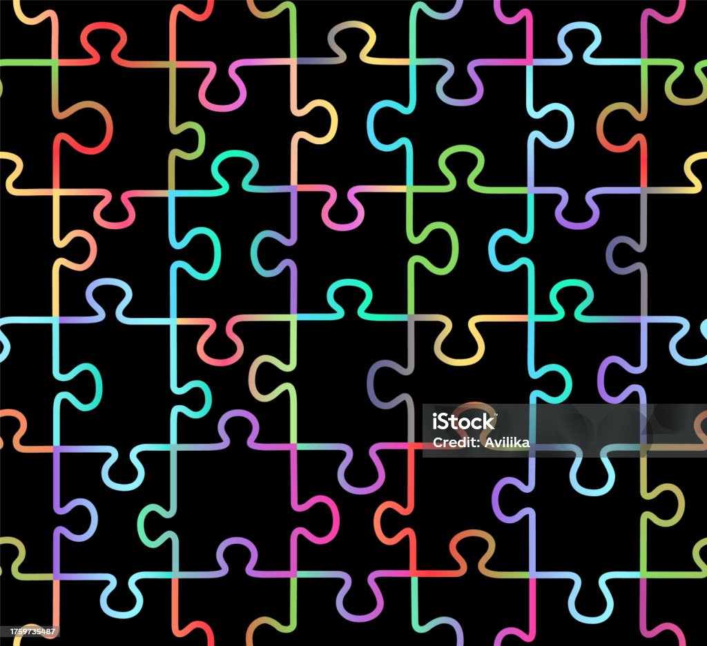 Random Puzzle Pattern Puzzle Pattern Rainbow Puzzles Seamless Cartoon Puzzle Background Or ...