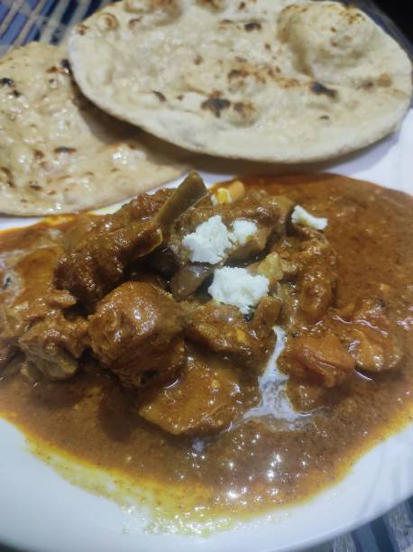 istock meat roti, solid combination of north indian dish, focus on mutton 1759757212