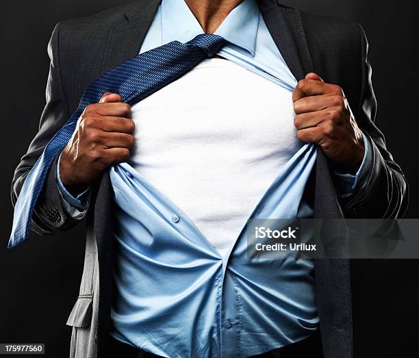 Frustrated Business Man Or A Revealing Moment Use This Tshirt For Your Text Stock Photo - Download Image Now